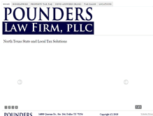 Tablet Screenshot of pounderslaw.com